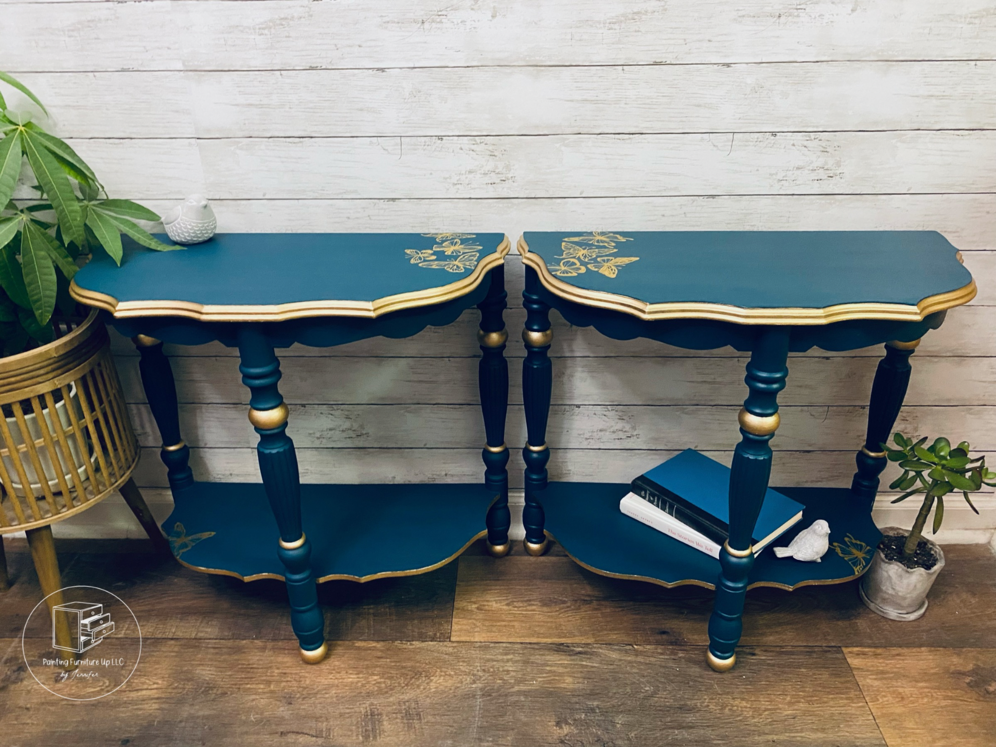 Half-Moon Pie Crust End Tables