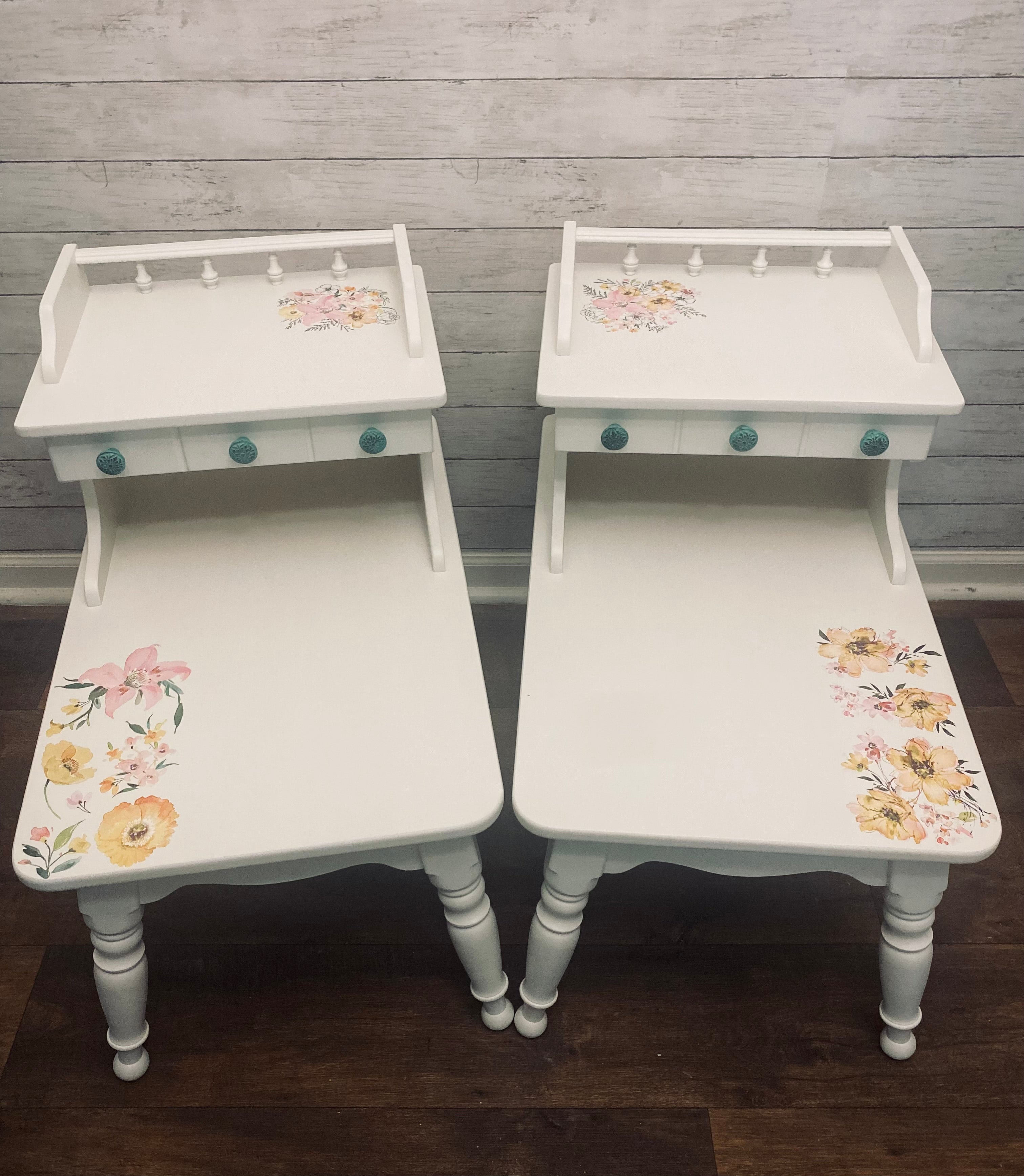 Floral End Tables