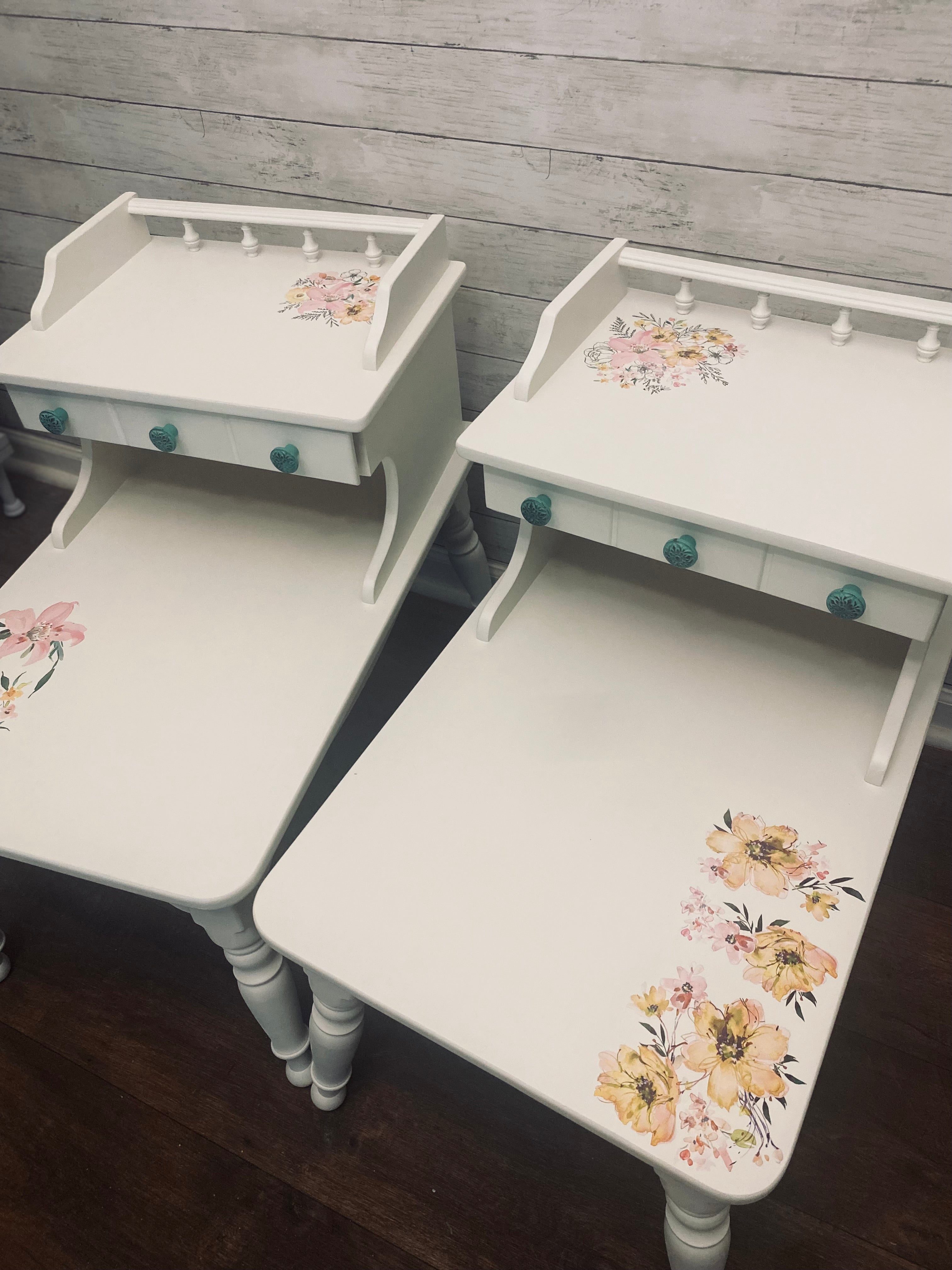 Floral End Tables