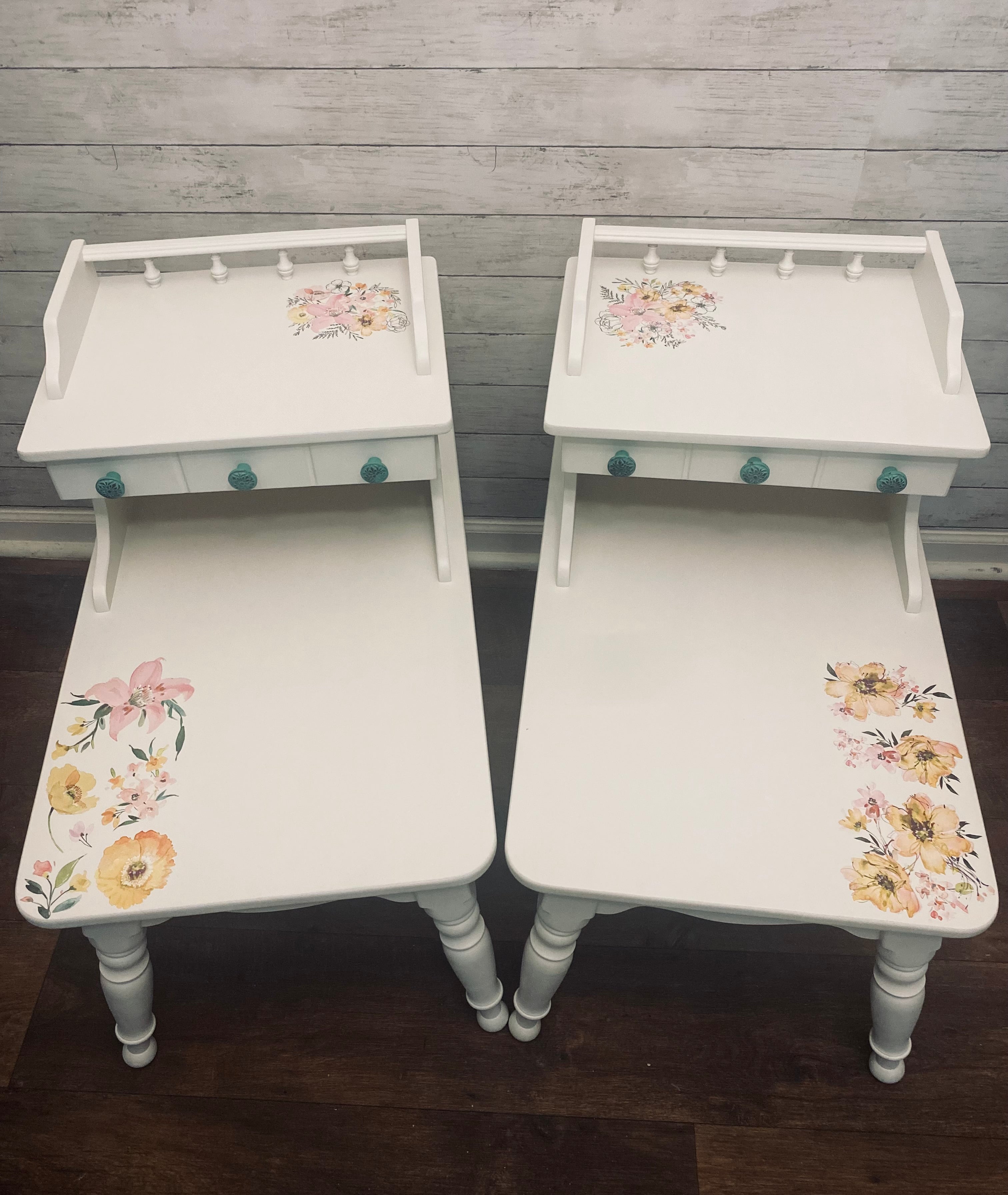 Floral End Tables