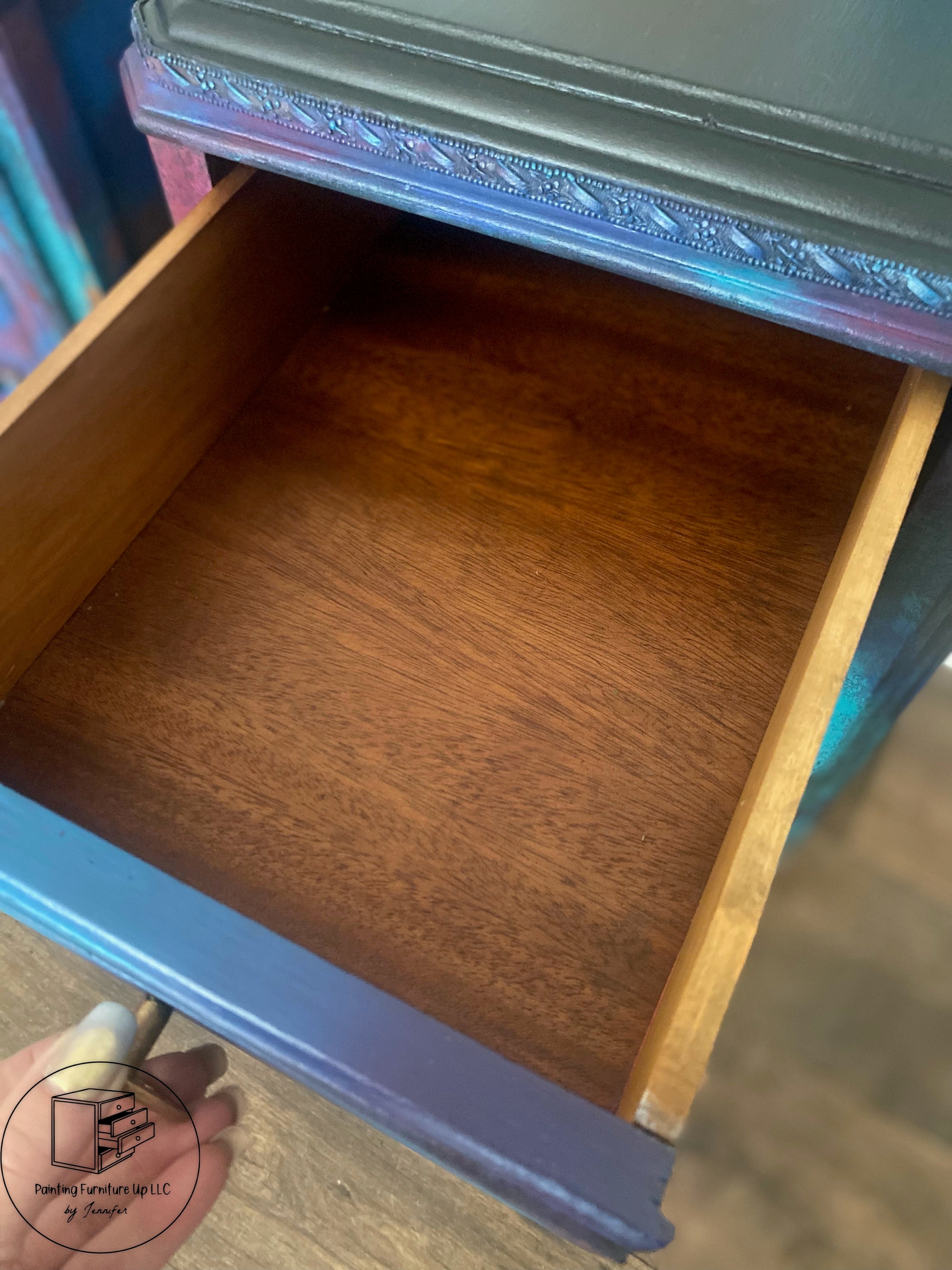 ✨SOLD✨Raku Pottery inspired end tables