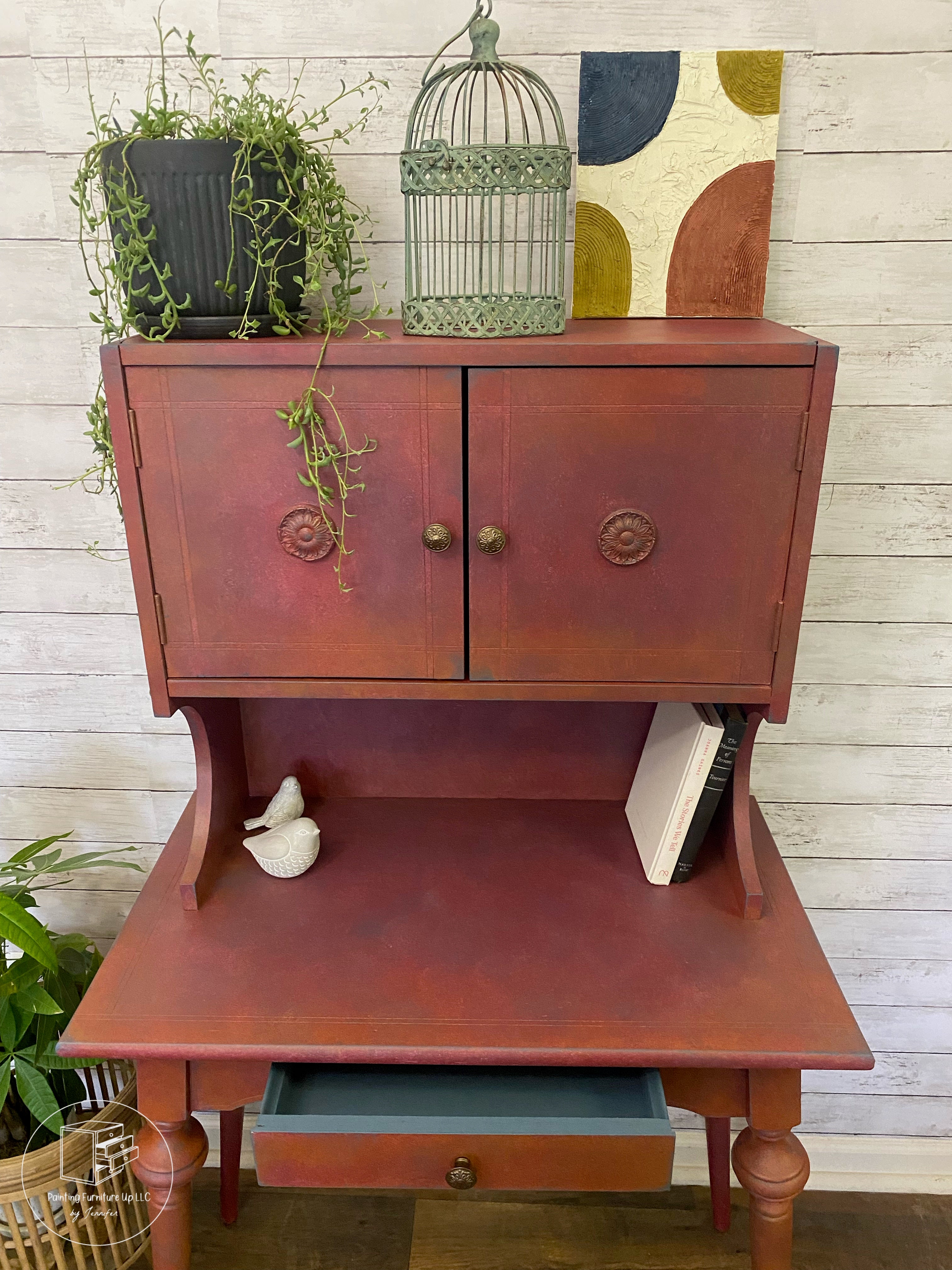 Two-Piece Vintage Cabinet