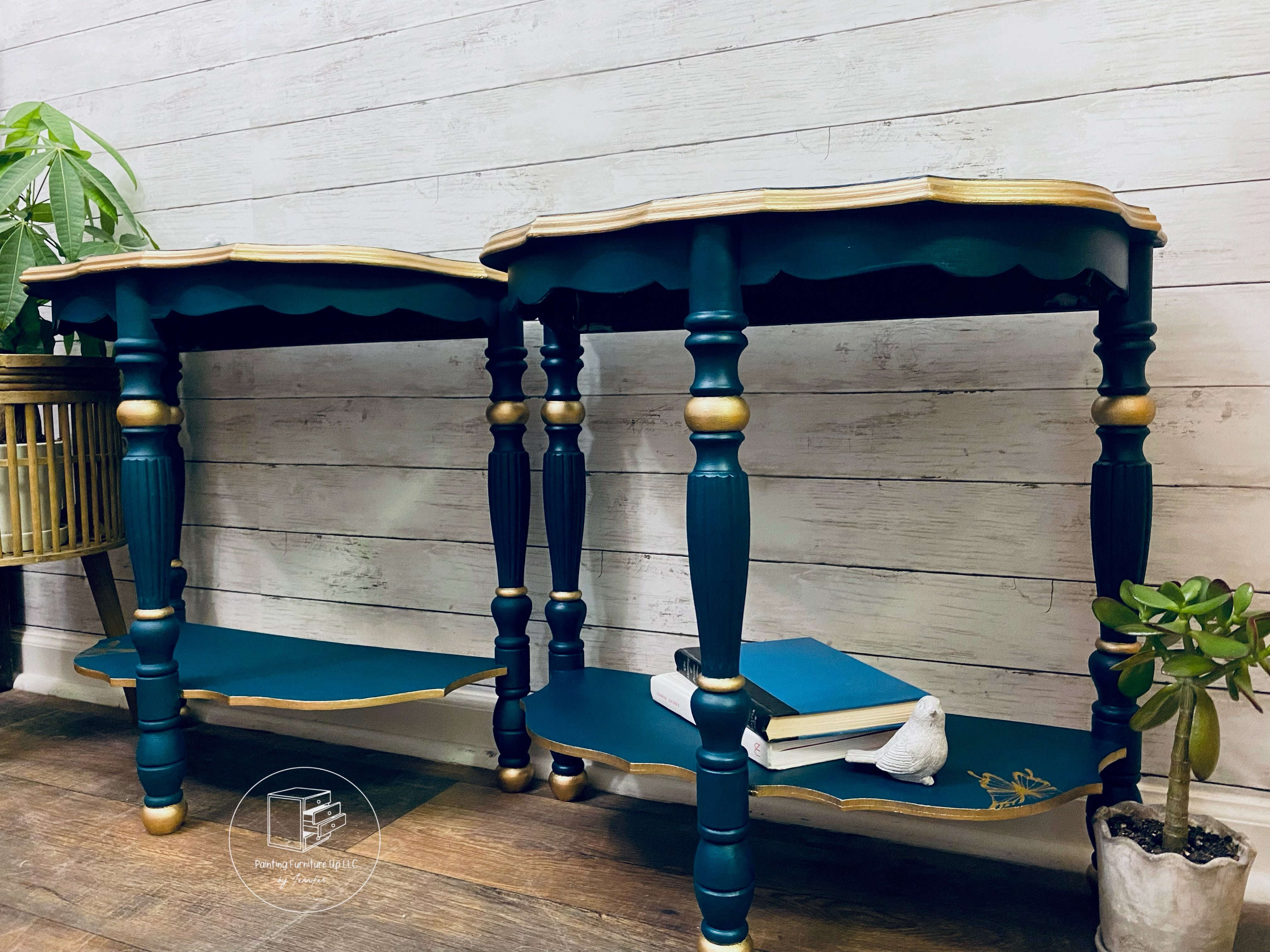 Half-Moon Pie Crust End Tables