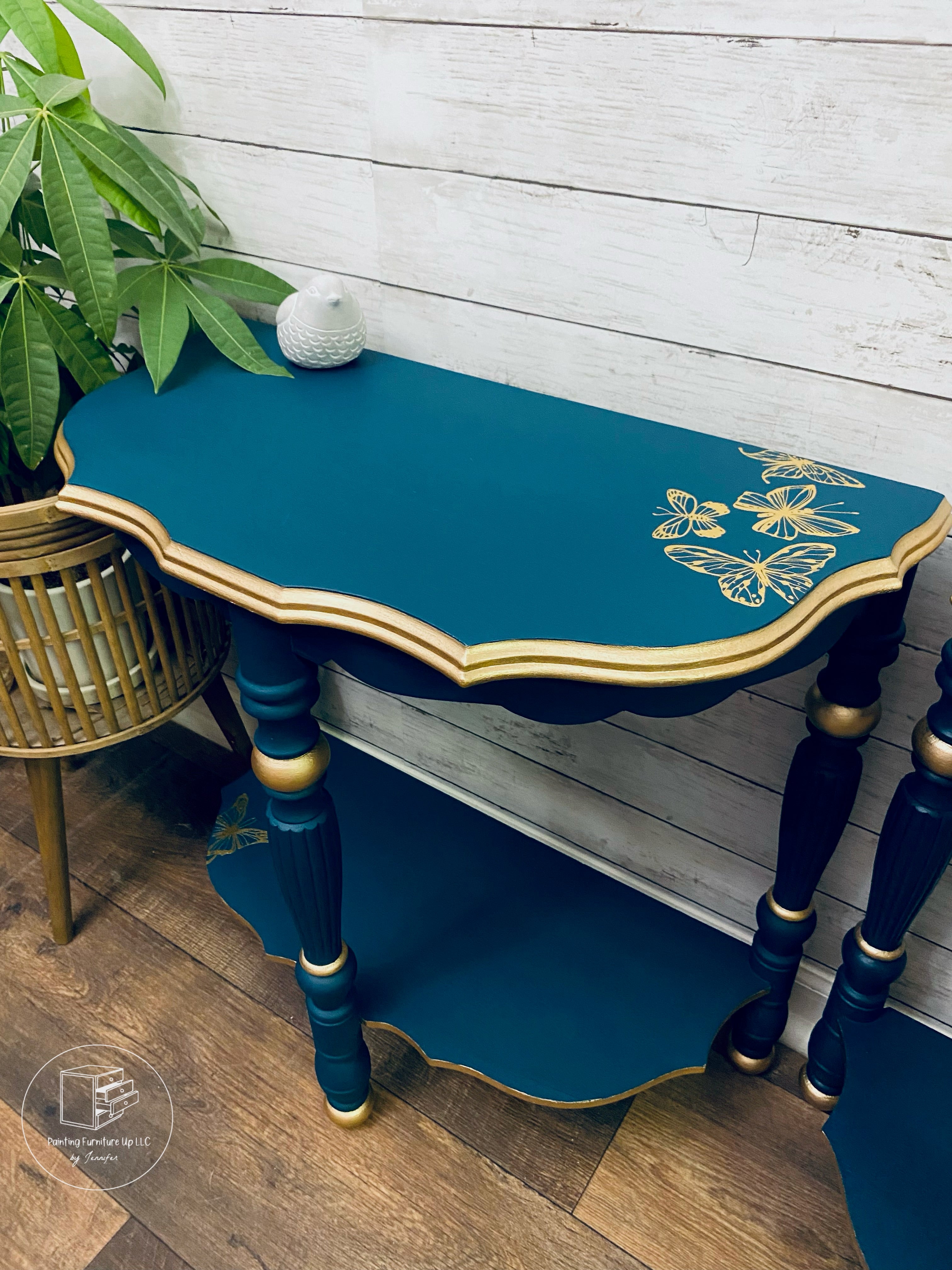 Half-Moon Pie Crust End Tables