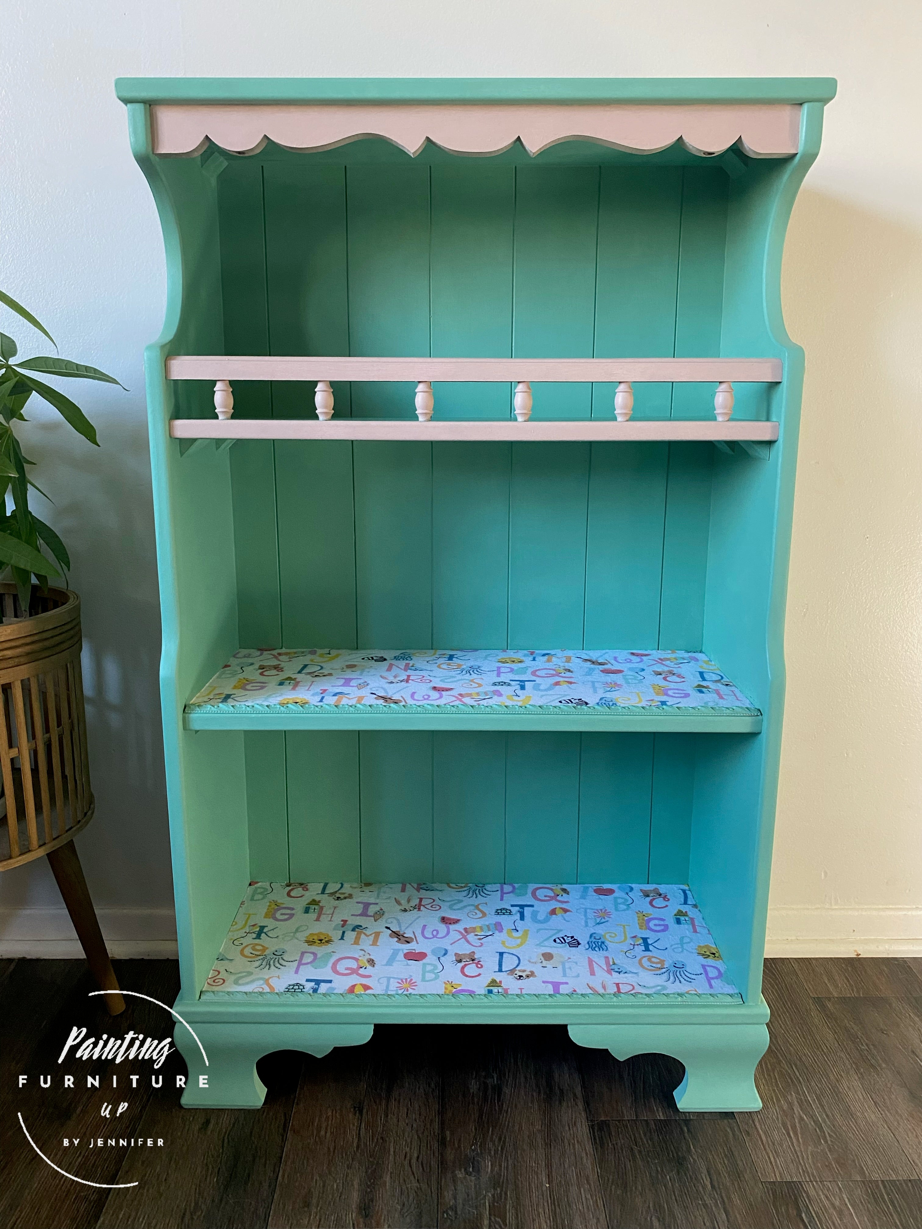 Children’s Bookshelf & Stool Set